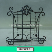 Wholesale Black Iron Cookbook Stand Holder Kitchen Decoration