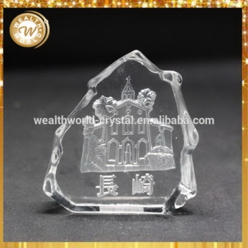 Fashionable best selling crystal glass cube block