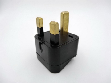 UK 3 Flat Pin Plug without Fuse Grounded Universal Plug Adapter