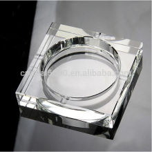 fashion clear crystal glass ash bin cheap ashtray