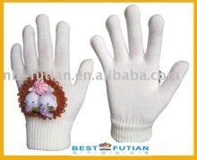 Acrylic winter magic glove with trinket