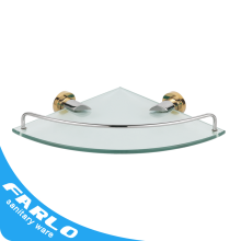FUAO bathroom Corner installation glass wall triangle shelf