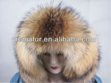 Factory wholesale 100% real raccoon pelts for hoods