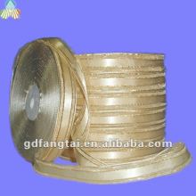 2.5cm yellow glitter mentallica grenadine awareness ribbon