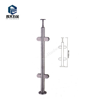 Stainless Steel Round Pipe Glass Railing Balusters