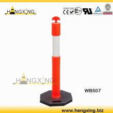 Wb507 Warning Column/Warning Posts/Warning Bollard -PE Post/with Rubber Base/Warning Post