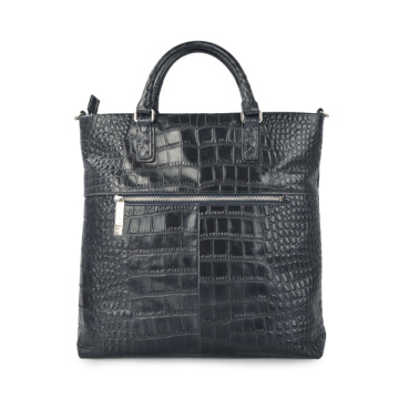 Croc-embossed Tote Crocodile Grab Bag Kelly Crocodile Bag