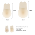 Couvre-tétons adhésifs en silicone en forme d&#39;oreille de lapin