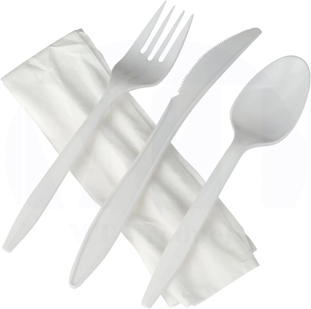 Plastic Cutlery Set with Napkin