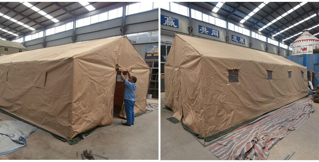 Outdoor disaster relief tent