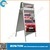 Metal 32mm profile notice board signs pavement stands