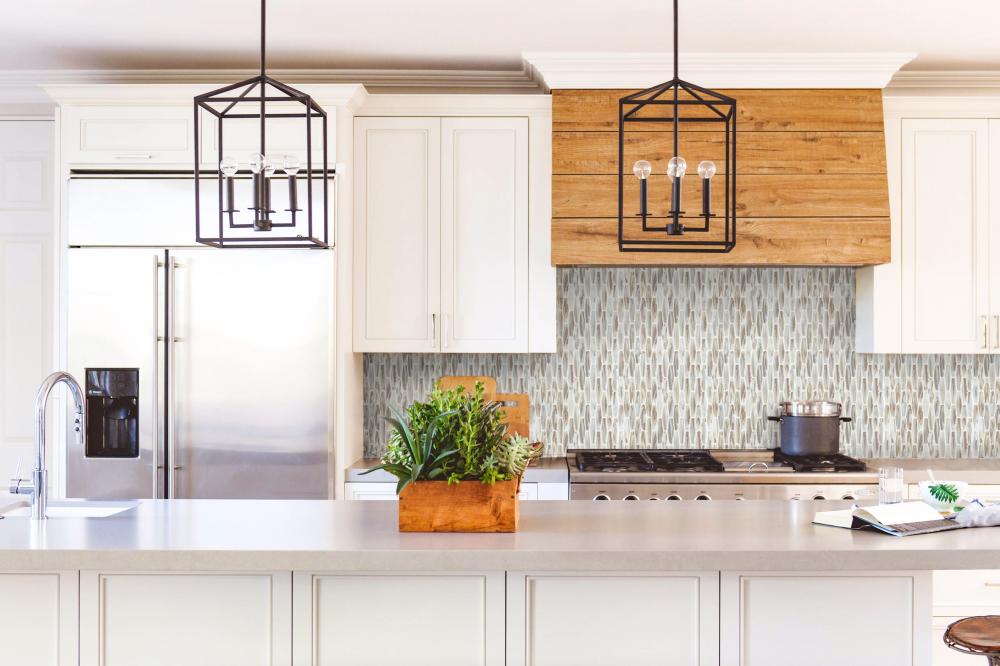 Kitchen counter backsplash wall design ideas