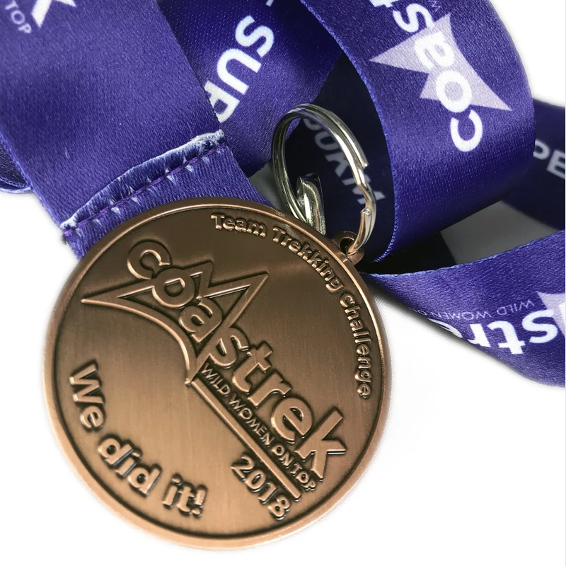 Médaille d'alliage de zinc de qualité en bronze en métal personnalisé