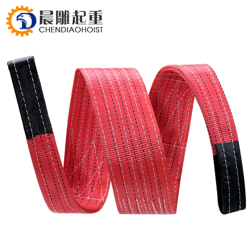 1T  5T 12T 20T Color Code Polyester Duplex Lifting Webbing Belt Webbing Sling