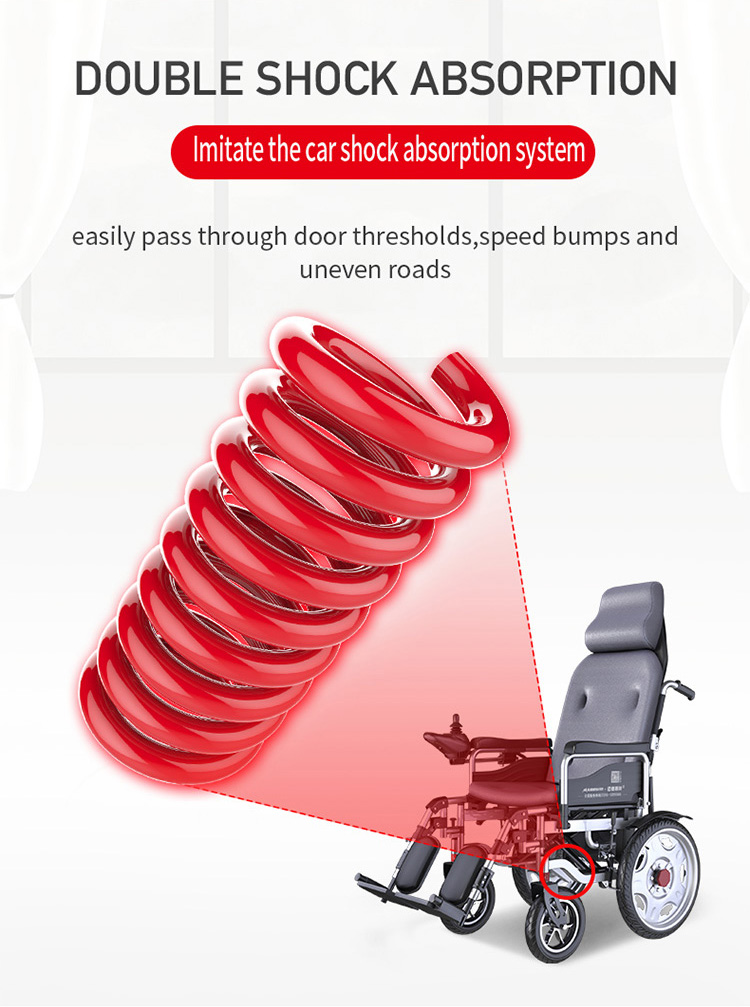 Aluminiowe skutery motoryzowane zasilane wózek inwalidzki zasilane