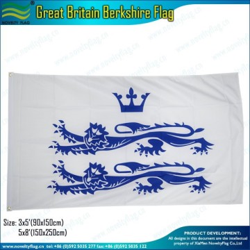 3x5ft 100D polyester Great Britain Berkshire Flag