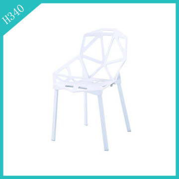 2014 modern white plastic chair