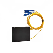 1x2 Fiber PLC Splitter for FTTH with SC UPC Connector in ABS Box