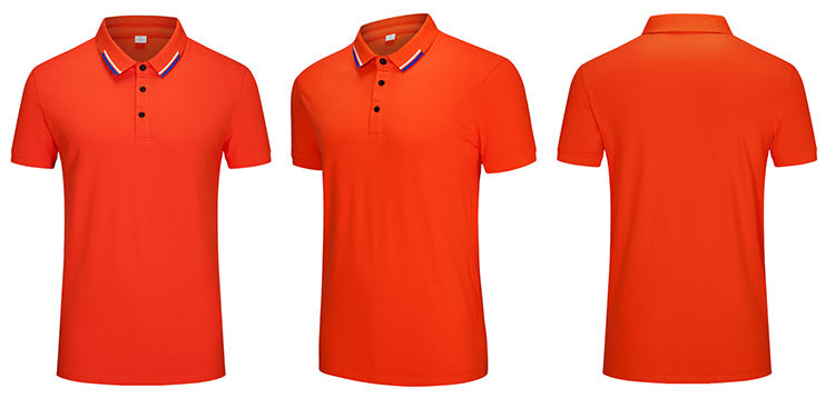 Custom Wholesale Men's Short Sleeve Sport Golf T-shirts Plain Orange Polo t shirt For Men