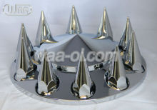 Heavy duty truck ABS Chrome front axle cover