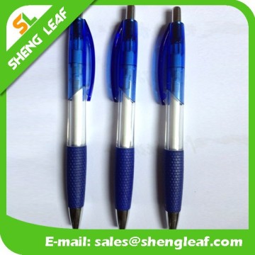 Blue pens transparent color pens logo printed pens