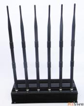 High Power 6 Antenna GPS, WiFi, VHF, UHF and Cell Phone Jammer Cts-Ju6