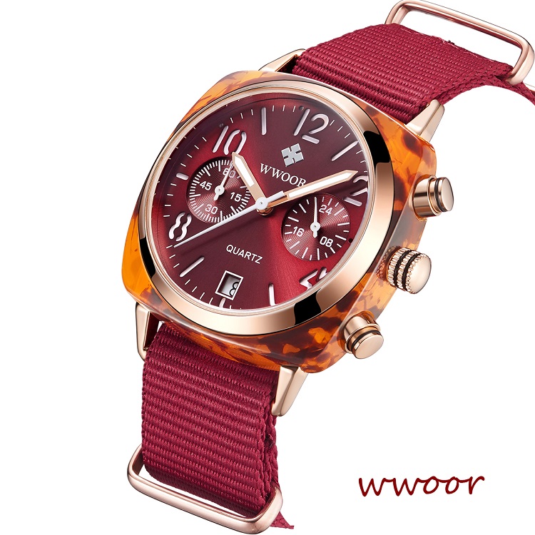 Uhren big unisex watches big wrists waterproof nylon chronograph watch wholesale WR-8860A