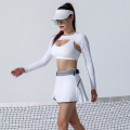 I-Tennis Set Skirt kanye Neziqongo 3-Izingcezu Golf Sportsswear