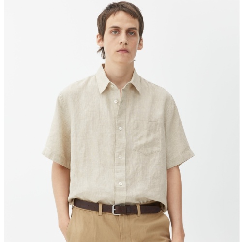 Men's Cotton Linen Shirt Top