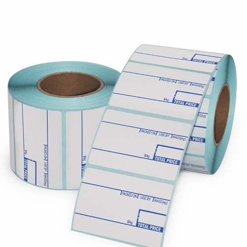 Pre -gedrukte sticker met barcode -label