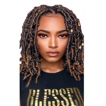 Distinctive Synthetic Butterflies Faux Locs 14inches butterfly locs crochet hair Natural Handmade Locs Butterfly Hair extension