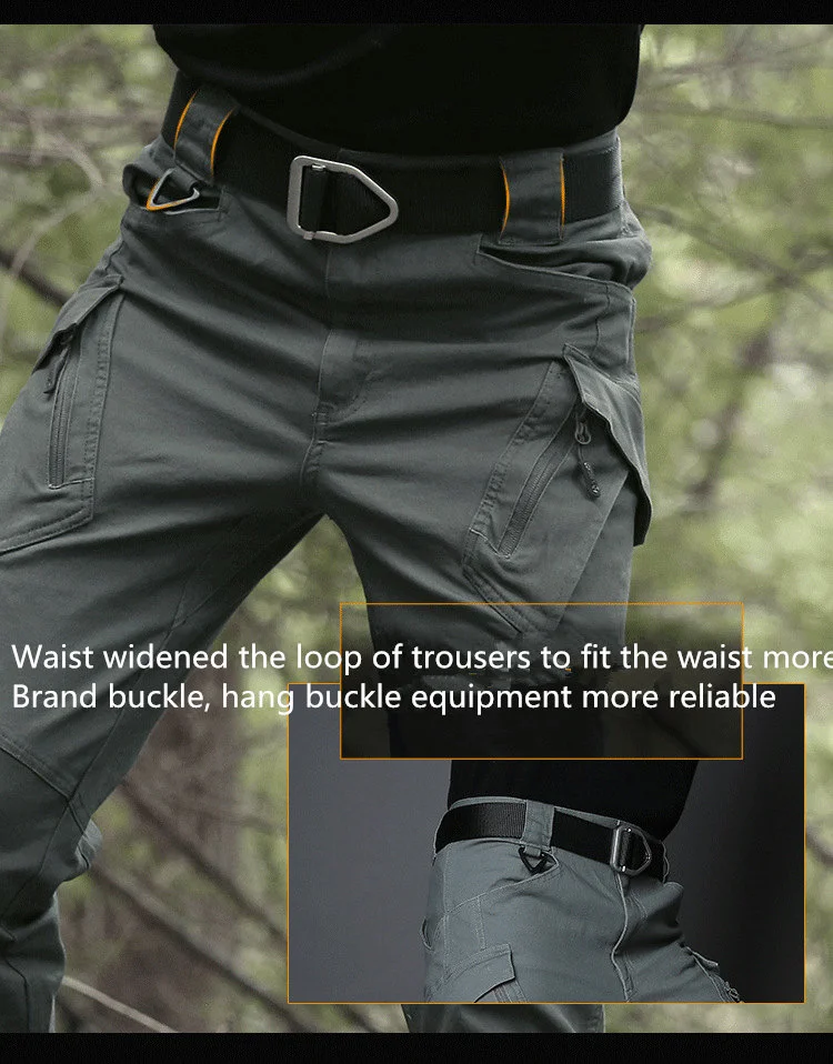 Top Quality Breathable Elastic Windproof Waterproof Plus Size Cargo Men Pants