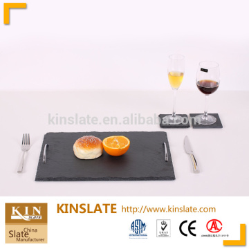 Natural Slate Plate , slate food serving plate, thermal food plate