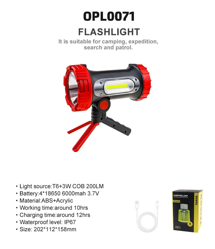 outdoor   Work Light, Rechargeable Work Light with magnet Handheld light