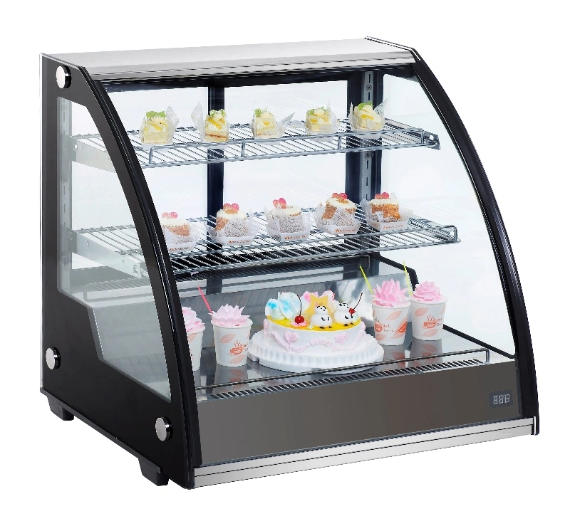 Glasses Display Cake Bakery Refrigerated Refrigerator Showcase Supermarket