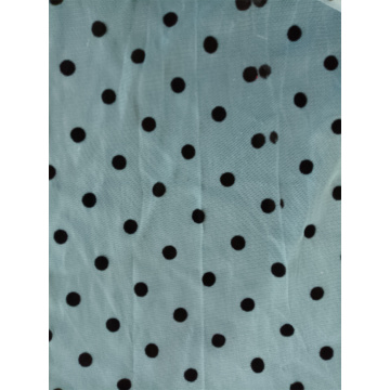 2022 new flocking dots butterfly letter cotton fabric polyester fabric