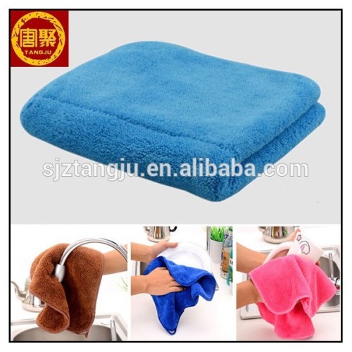 high water-aborption coral fleece micro fibre rags cleaning cloths