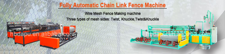 Semi automatic chain link fence weaving making machine with low price