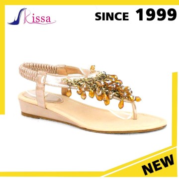 Latest Hot Nude ladies evening shoes womens rhinestone party sandals ladies shoes