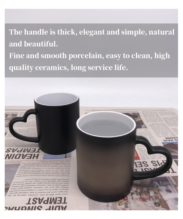 Wholesale Custom Heat Sensitive 11 oz Sublimation Magic Color Changing Coffee Mug