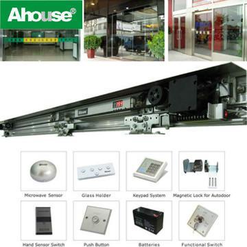 Glass Automatic Sliding Door with IR detectors