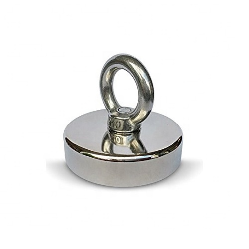 Block Neodymium pot magnet fishing hook assembly