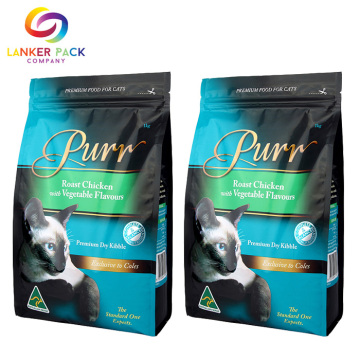 Custom Laminated Material PET Food Flat Bottom Bag