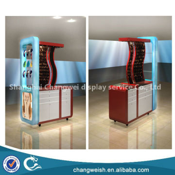 antique jewelry display kiosk used in shopping mall