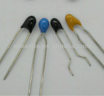 Yellow coating short leads NTC thermistors