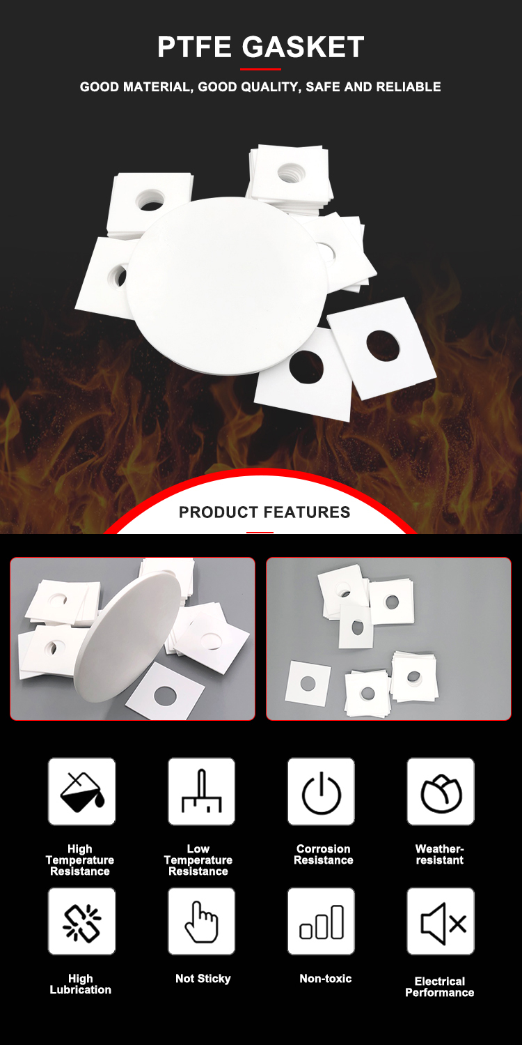 Different Sizes PTFE Gasket with  Linear Joint Thin Washer