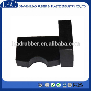 Customized quadrate black rubber bumper plate