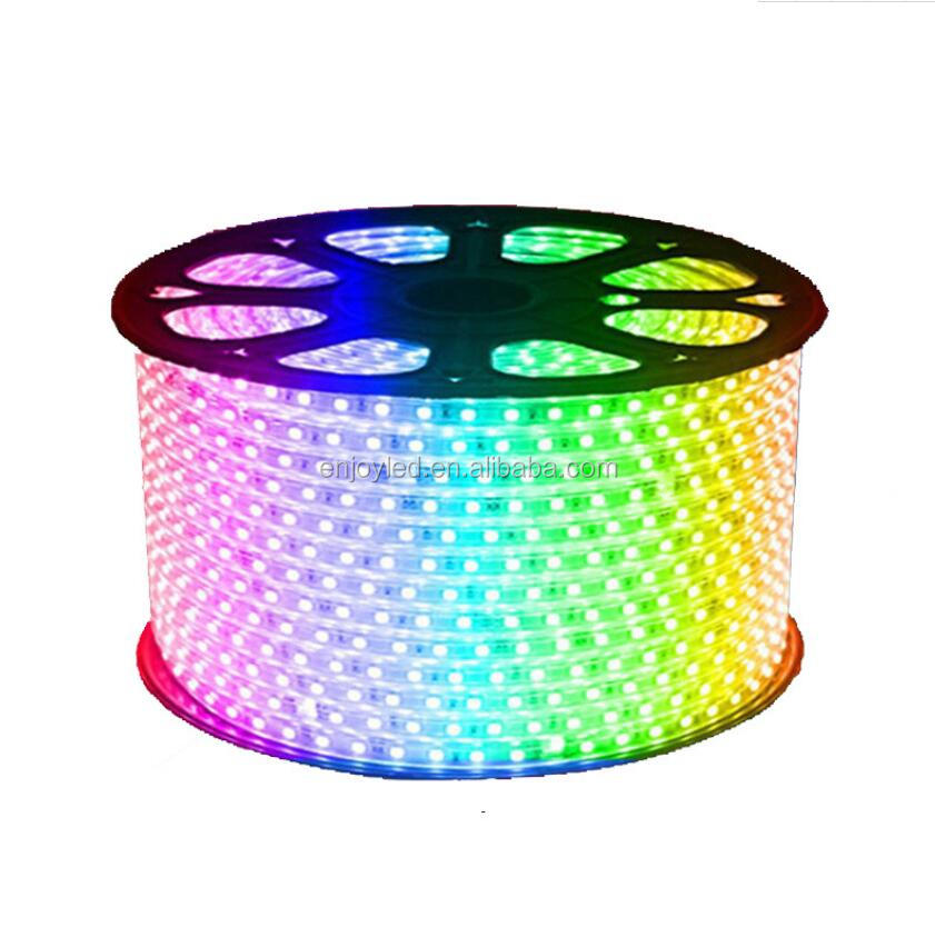 LED Strip Light Waterproof LED Tape AC 220V SMD 5050 RGB 60LED Flexible LED Light strip for Living Room Outdoor Lighting