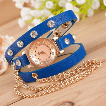 European style Delicate bracelet leather belt watches