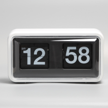 White Box Flip Table Clocks